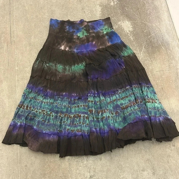 Tiered maxi plus  size skirt - Picture 1 of 4
